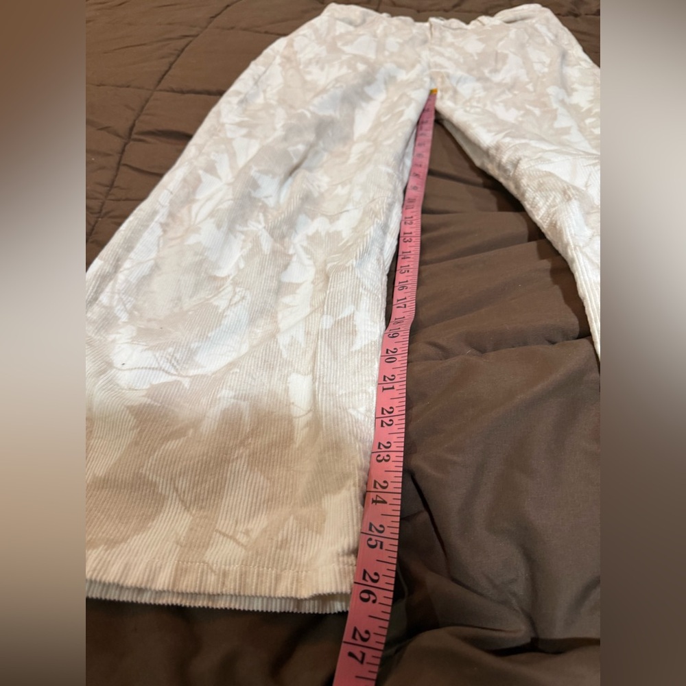 Peach Love California Cream & Brown Leaf Camo Pants - Picture 8 of 9
